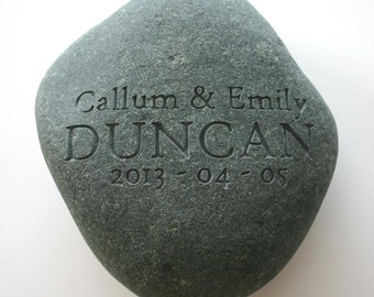 Custom Engraved Oath Stone Oathing Unity Rock Weddings