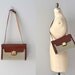 John Romain bag / 60s tweed and leather bag / 1960s purse