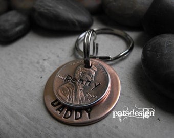 Lucky us , Hero copper Key chain with one lucky penny