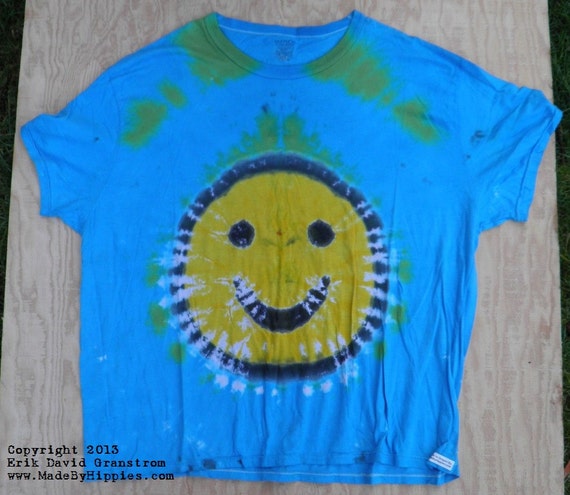 how to make a smiley face tie dye shirt