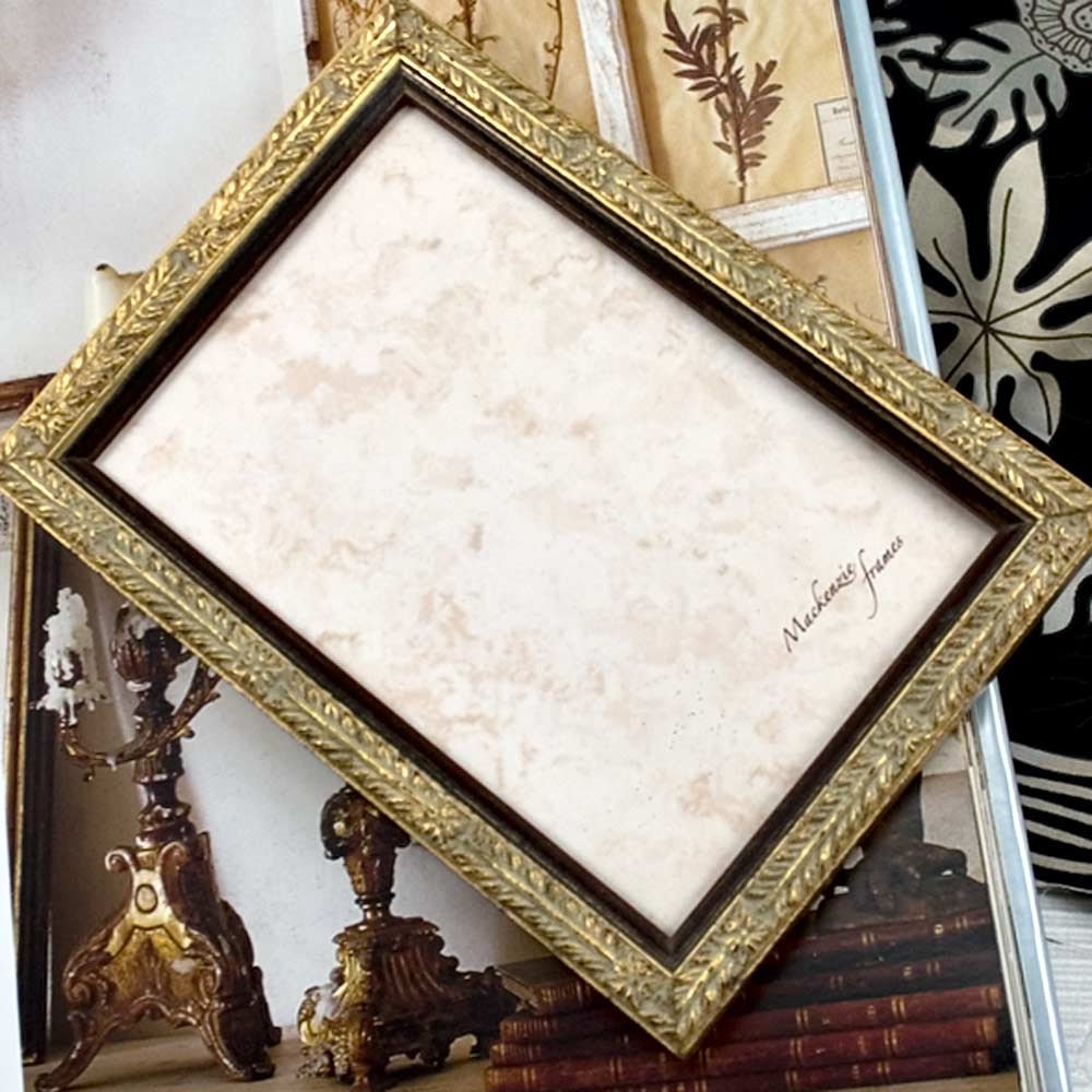 4x6 Narrow Gilded Photo Frame