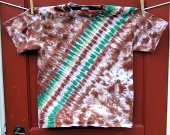 Tie Dye T-shirt - Forest Bandoleer - Youth Medium - Ready to Ship