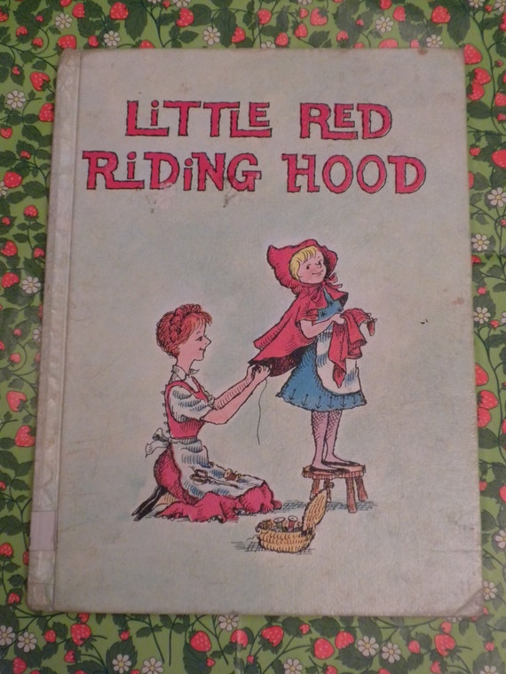 Little Red Riding Hood 1950 book story book by brixiana on Etsy