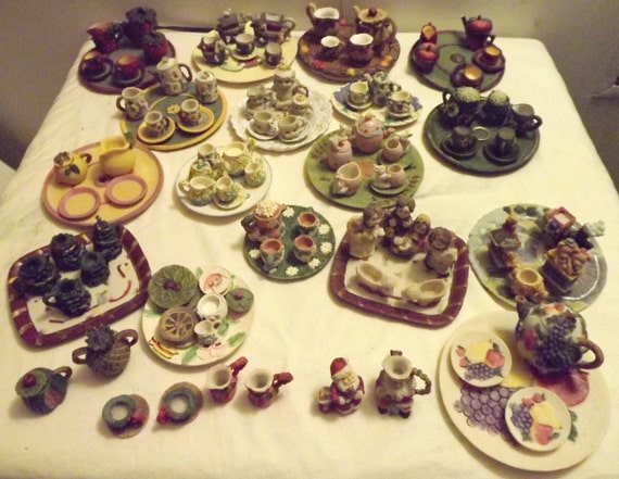 vintage miniature tea sets