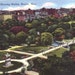 Vintage Boston Postcard - Boston Public Garden and Beacon Hill Skyline (Unused)