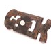 Geek Ring Ceramic - big bold handmade adjustable cocktail ring - UP TOWN GEEK - 3.3 inch