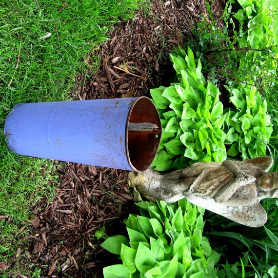 Vintage Flower Bucket Metal Bucket Florist Container Flower