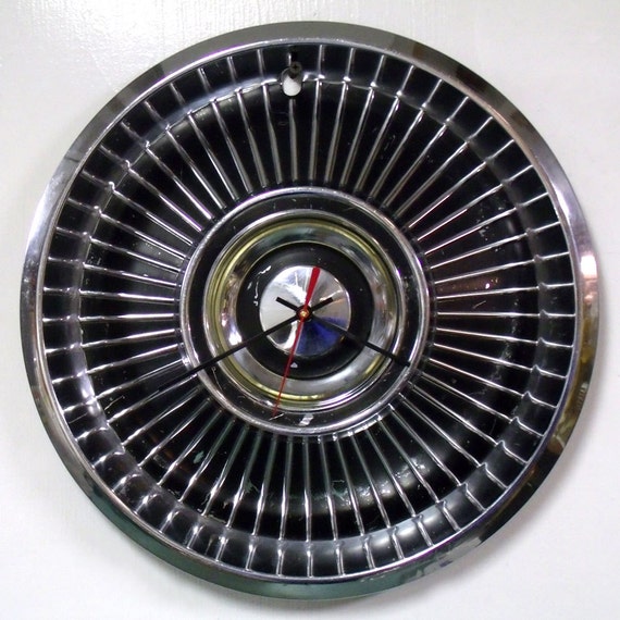 1967 Mercury Cougar Hubcap Clock Merc Wall Decor Muscle