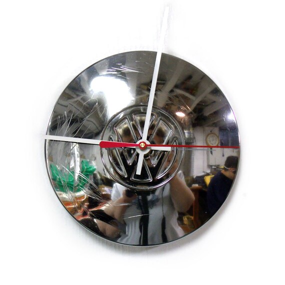 Volkswagen Hubcap Clock VW Wall Clock Volkswagon