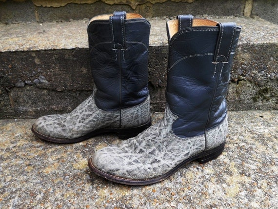 justin boots elephant skin