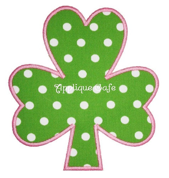 262 Satin Shamrock Embroidery Applique Design