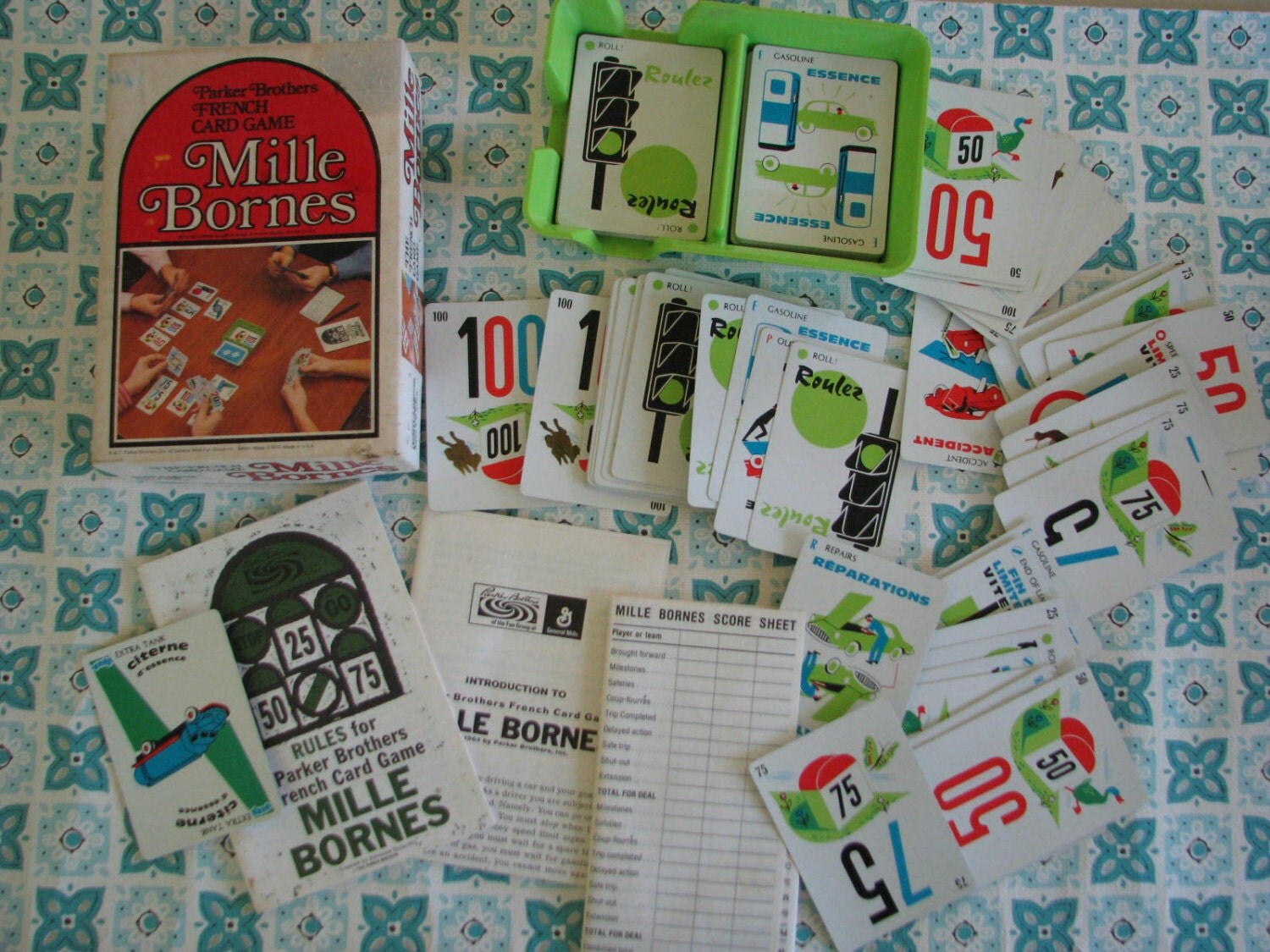 Vintage 1971 Mille Bornes Card game