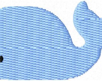 Whale 2 Mini Machine Embroidery Design