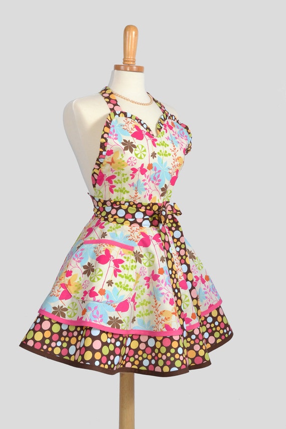 Sexy Retro Pinup Apron Flirty And Cute Retro Womans Apron In