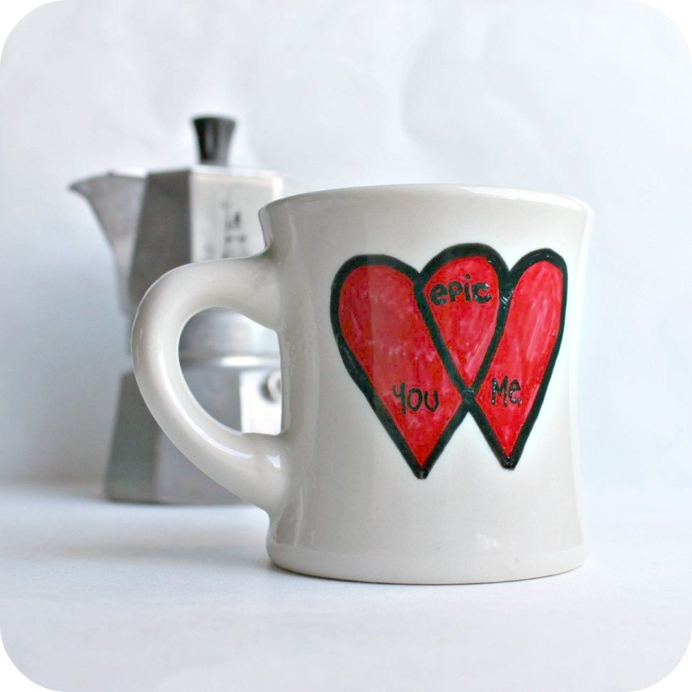 Valentine Funny Mug coffee tea cup diner mug red by