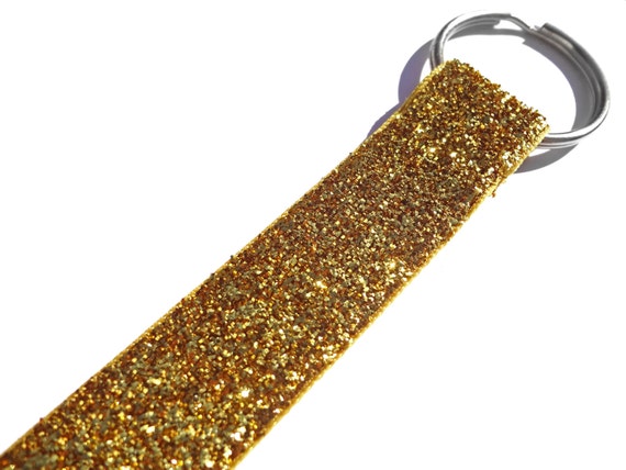 Gold Sparkle Lanyard by SchnakesStudio on Etsy