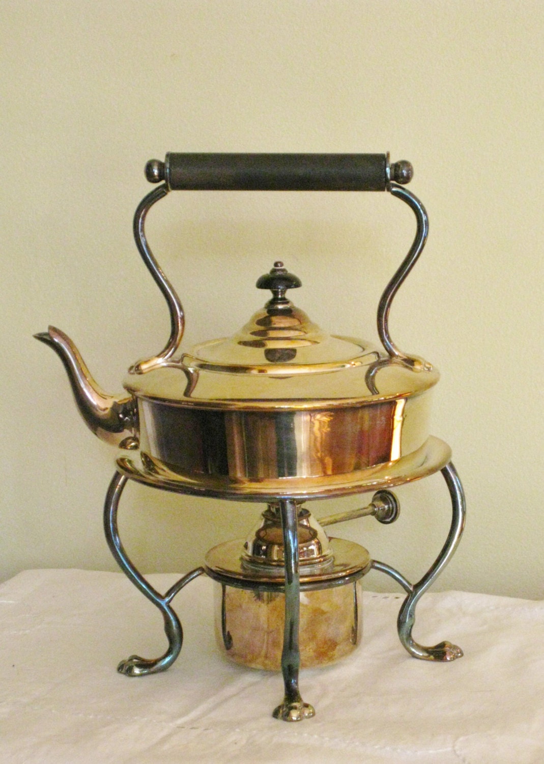 Vintage Silver Teapot with Stand and Warmer Asprey London