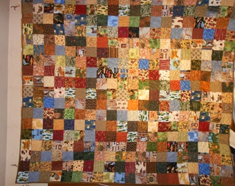 Queen size Bed Quilt Up North Hunting wild life 96