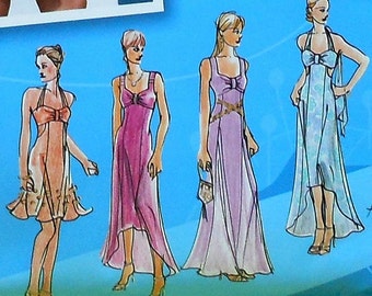 Dress and Gown Sewing Pattern UNCUT Simplicity 3501 Project Runway Sizes 12-10