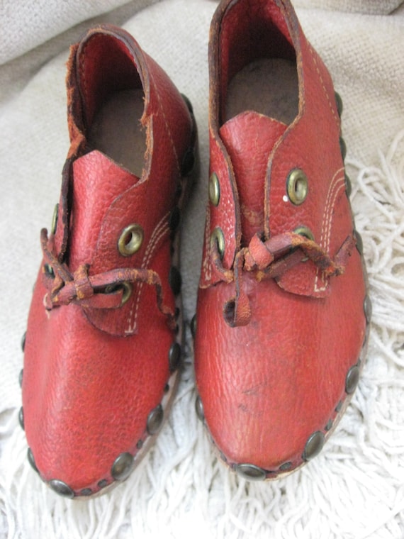Antique Childs Shoes Vintage German Clogs Handmade Shoes Crafts Folk ...