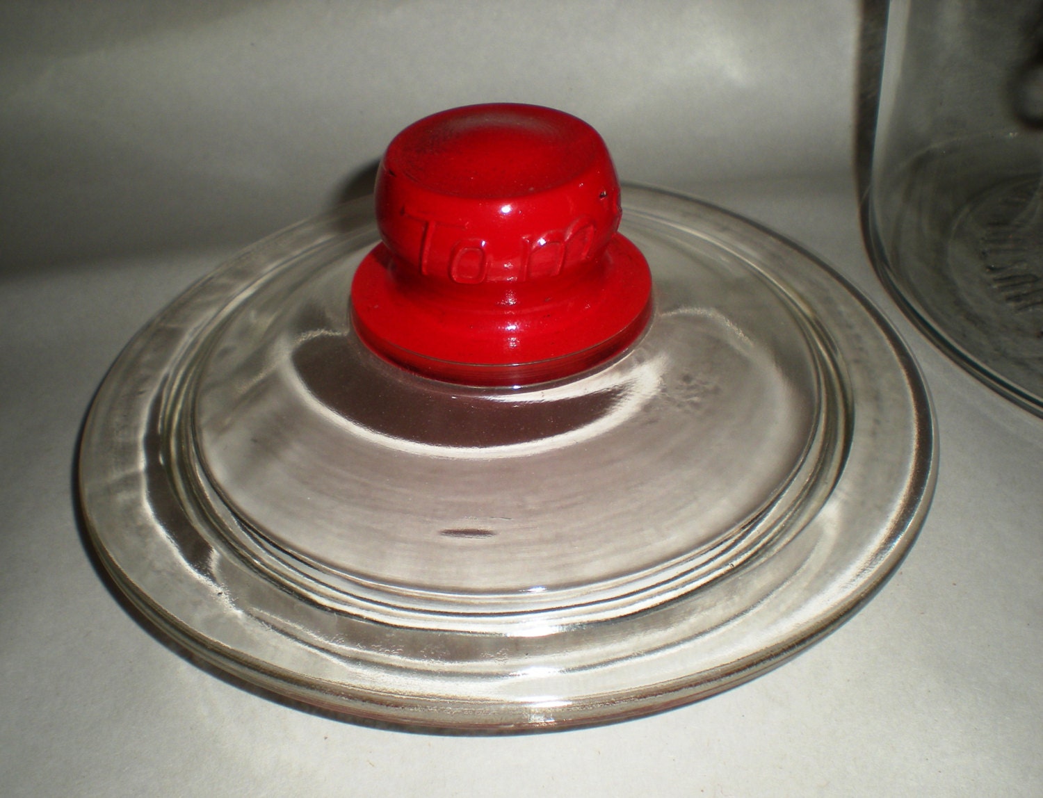 Tom's Peanuts Counter Jar with Lid Vintage