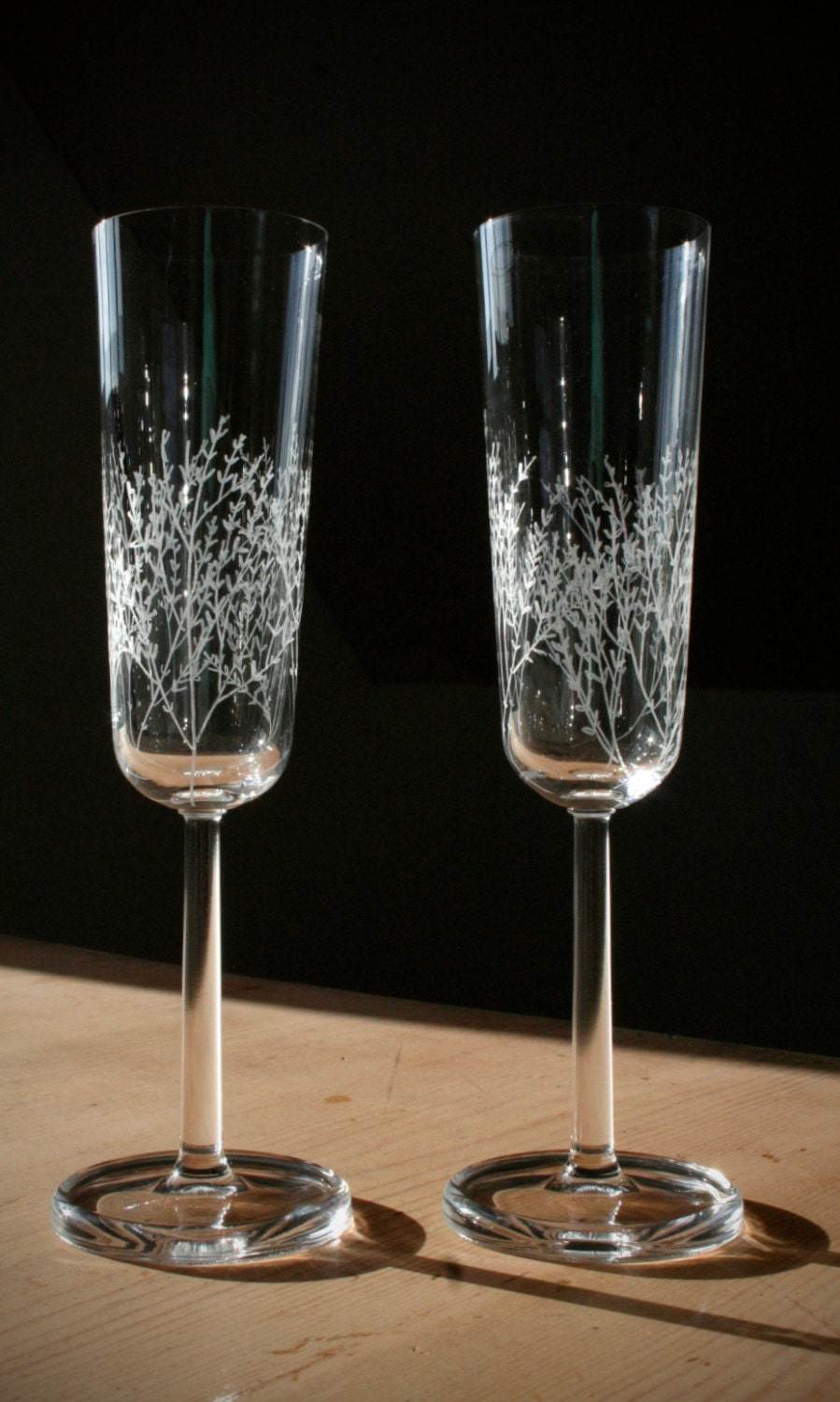 Designer Crystal Champagne Flutes 8