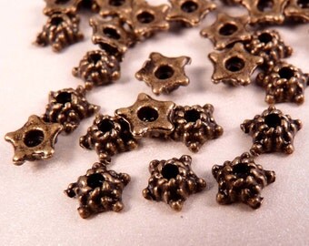 Bead Caps Brass Bead Caps 30 5mm Bead Caps Brass Findings Brass Spacers
