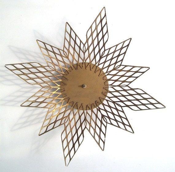 vintage wall hanging star artwork art metal decorative home