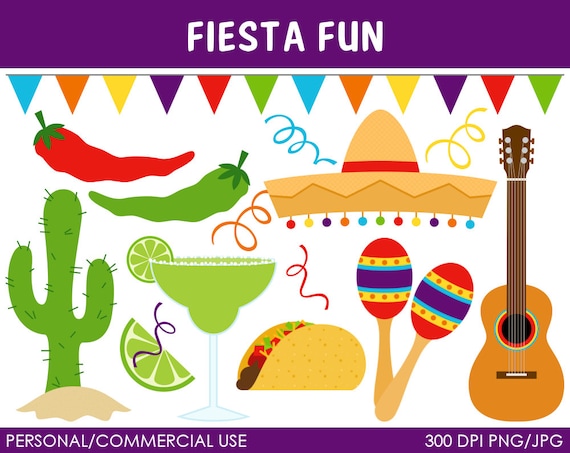 Fiesta Fun Clipart Digital Clip Art Graphics For By Mareetruelove