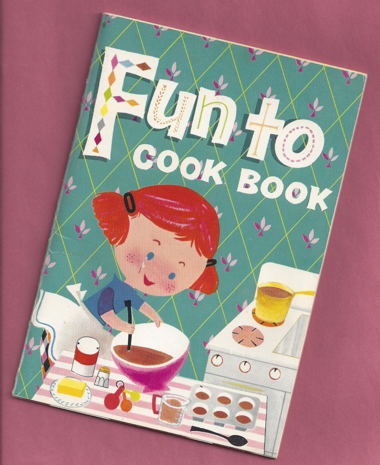 Vintage 1974 Fun To Recipe Cook Book Child Children Pamphlet