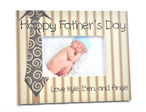 Fathers Day Personalized Picture Frame for 4x6 Photo Custom