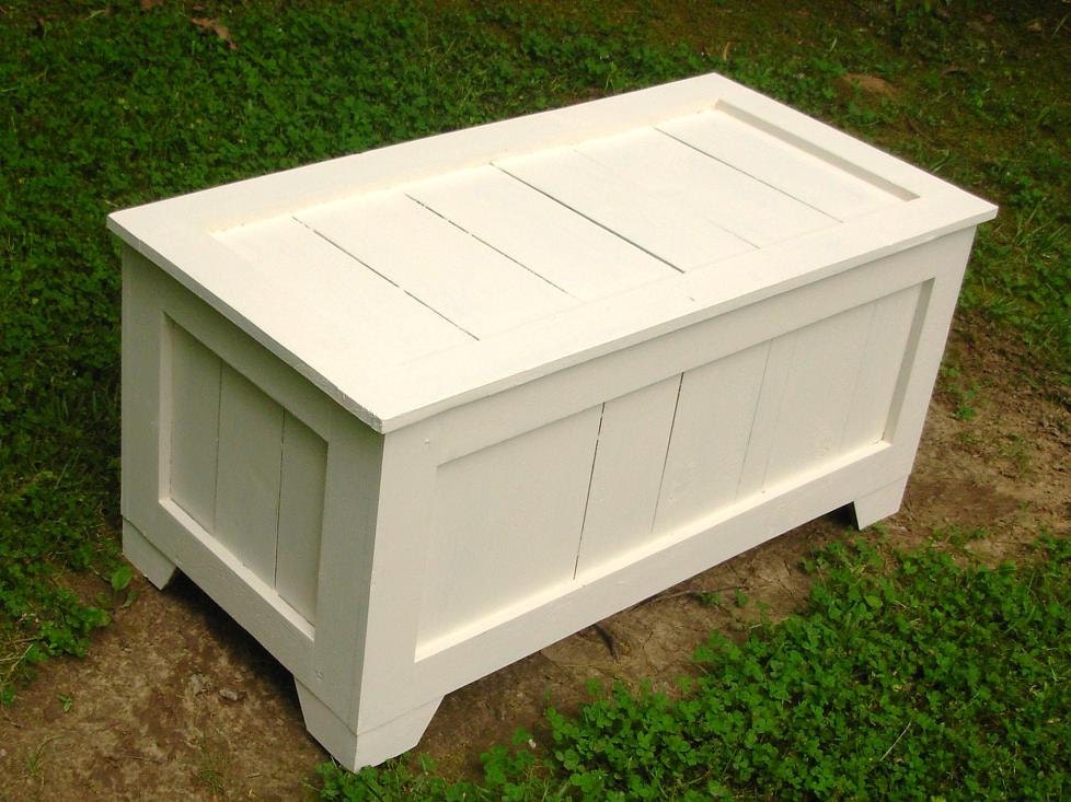 white toy box storage