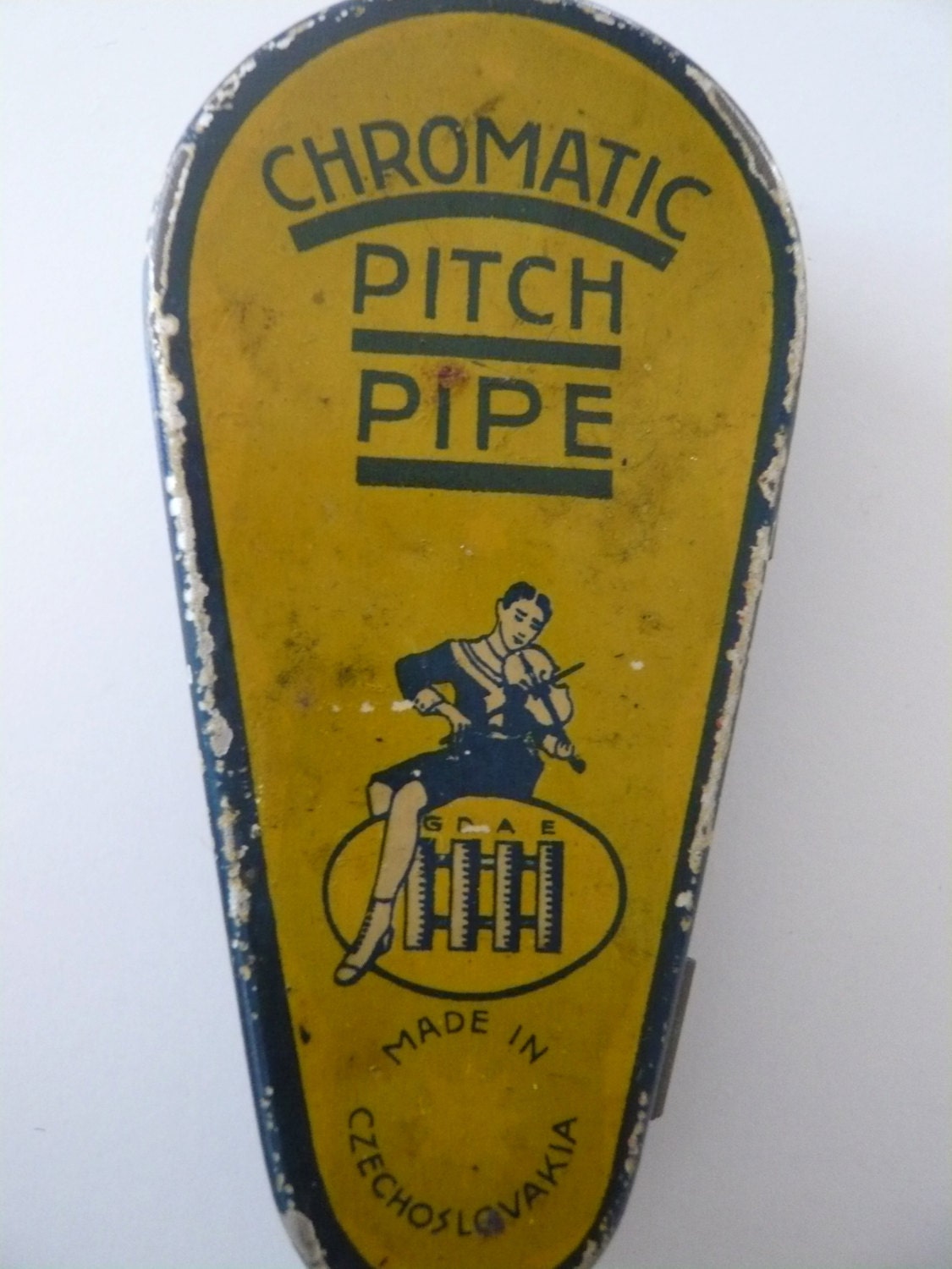 Vintage Czech Chromatic Pitch Pipe with Tin by duetta5005 on Etsy