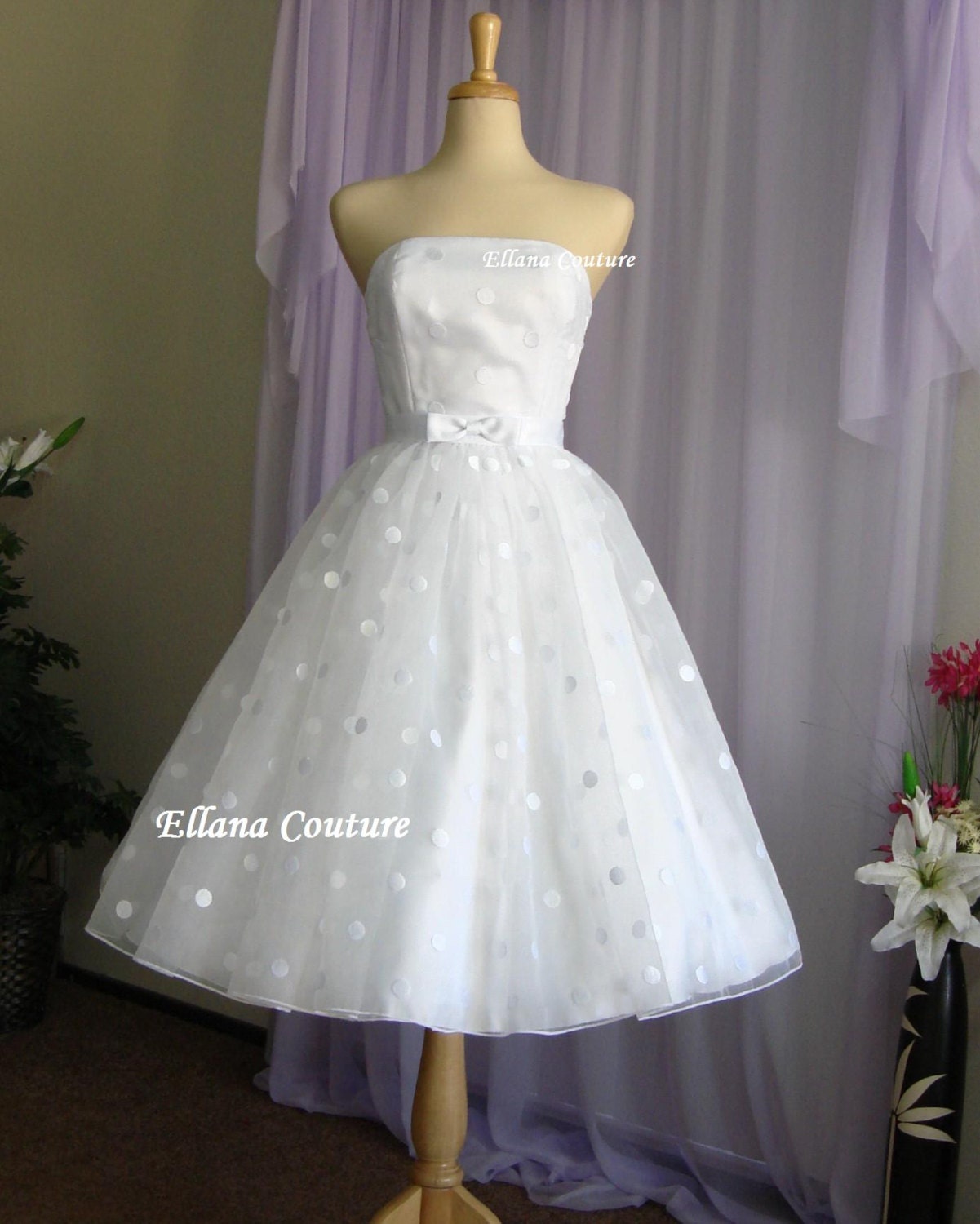polka dot wedding dresses