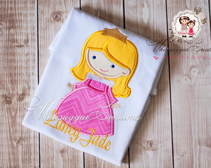 Princess as Sleeping Beauty Shirt - Custom Princess Girl Shirt - Baby Girl Outfit