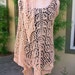 Clearance Priced Sweet Georgia Peachsicle Pima Cotton Hand Knitted Lace Shawl