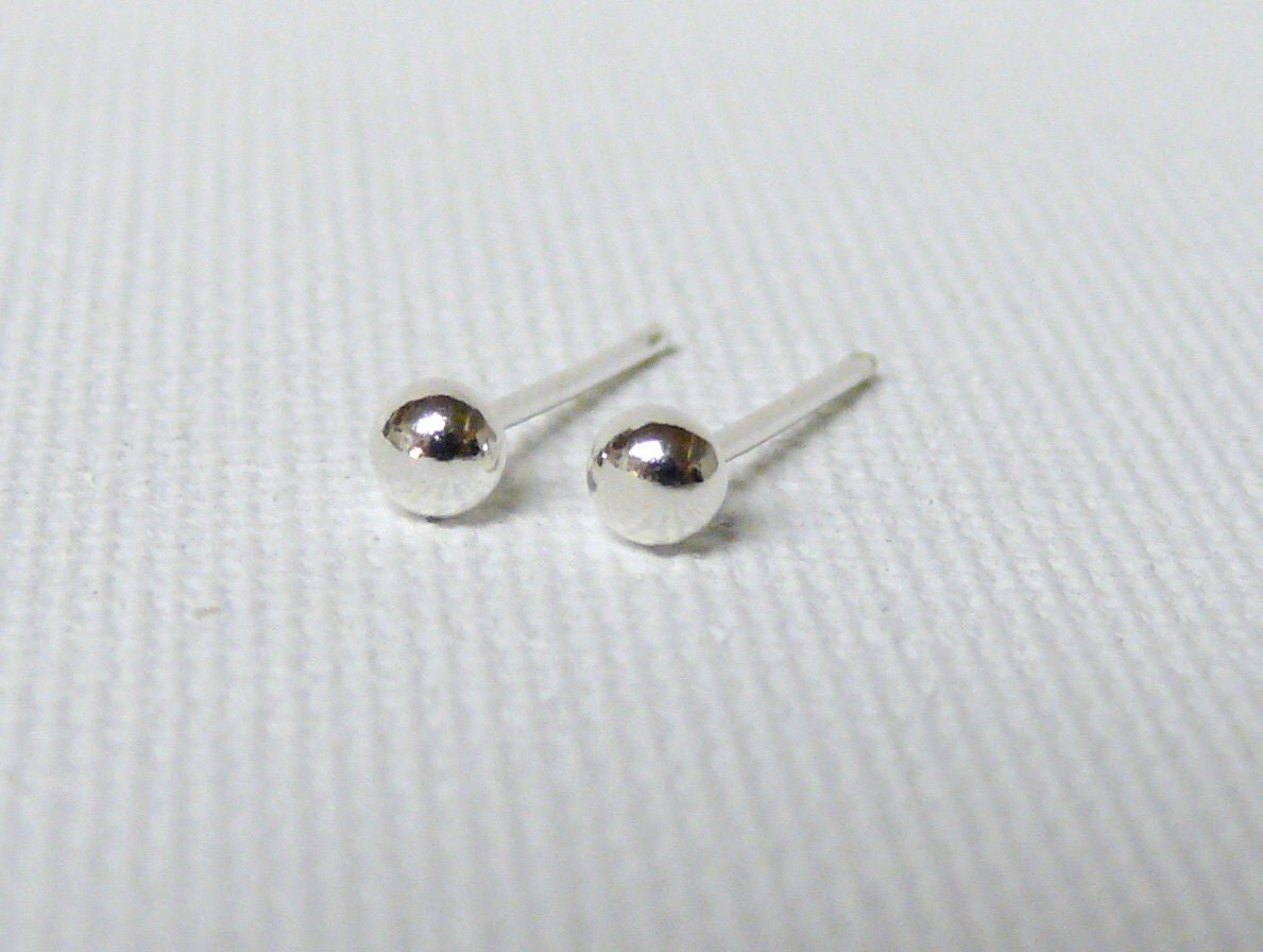 Sterling silver studs sterling silver post by WatchMeWorld on Etsy