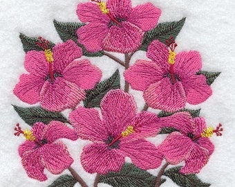 Hibiscus embroidery | Etsy