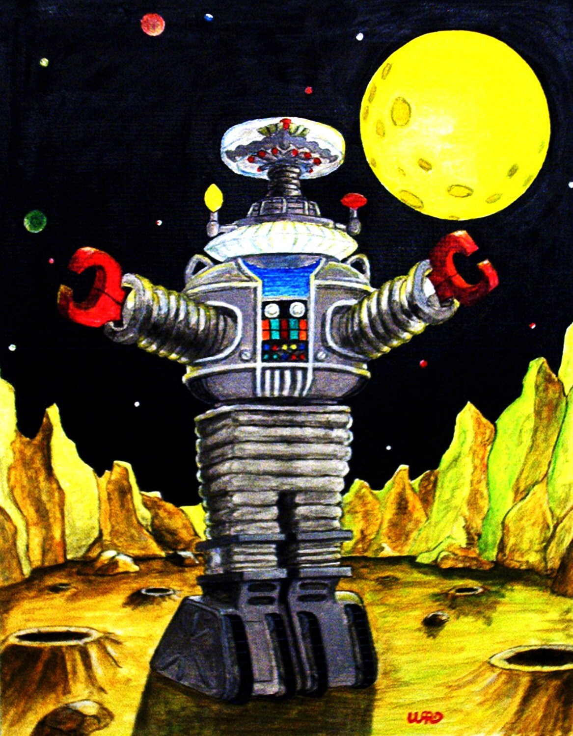 Lost In Space Robot Art.