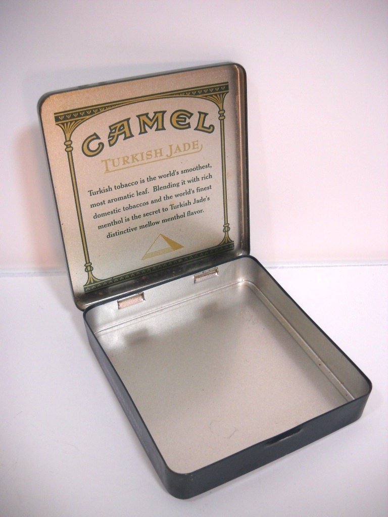 Vintage Cigarette Case Camel Turkish Jade Metal by ...