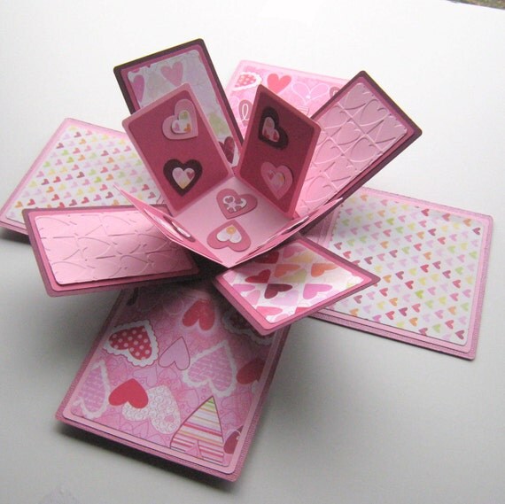 Unique 80 Valentine Explosion Card