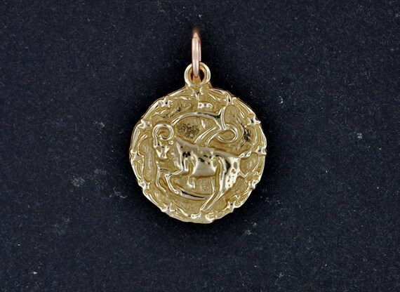 Zodiac Medallion Capricorn in New Bronze