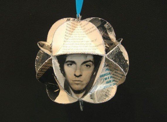 bruce springsteen album cover ornament made of record jackets bruce springsteen album cover ornament made of record jackets