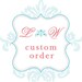 Ivory Color Handkerchief with 3-Initial Monogram and Wedding Date Custom Listing