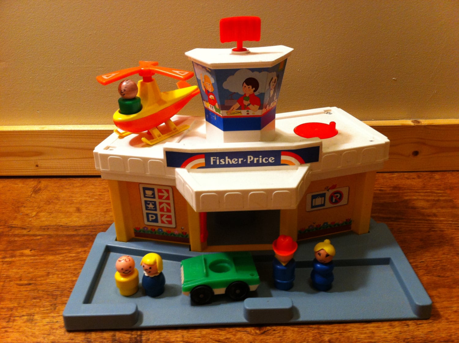 Vintage Fisher Price Airport and Accessories