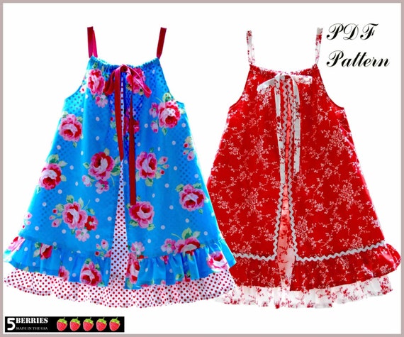 free pillowcase pattern dress toddler Mother Apron Daughter Pattern  Girls Free Pattern Dress Pillowcase