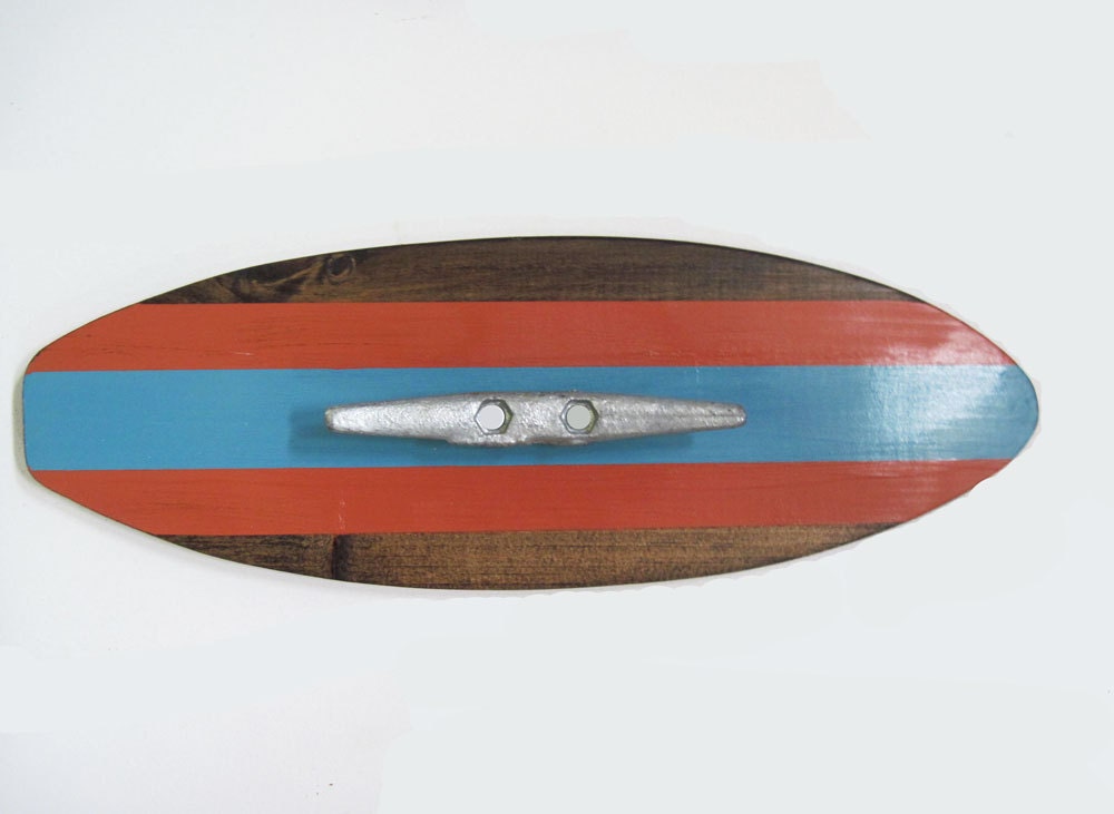 Surfboard Wall Hook with Boat Cleat