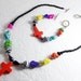 Bright Chunky Bracelet and Chunky Necklace set