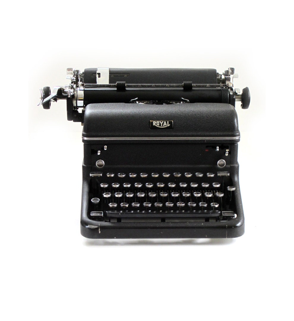 Vintage Royal KMM Manual Touch Control Typewriter and