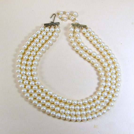 Antique vintage 1940s Japanese pearl 4 strand by jewelry715